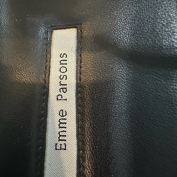 Emme Parsons Minimal Leather Sandals – Black, Size 38 - Picture 5 of 7